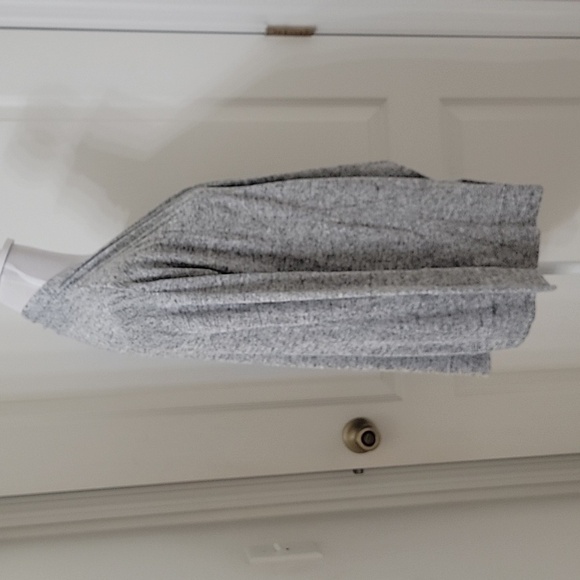 So Size S Marled Gray Knit Open Front Waterfall Cardigan Sweater, GUC - Picture 5 of 11